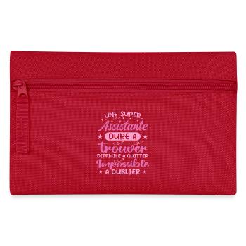 A Super Assistant - Assistant Gift - Pencil Case - red - Front
