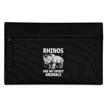 Nashorn Spruch Nashörner Lustiges Nashorn Geschenk - Federtasche - Schwarz - Vorne