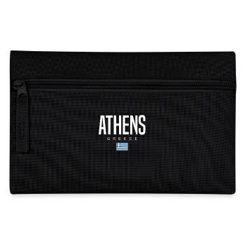 Athen Griechenland - Federtasche - Schwarz - Vorne