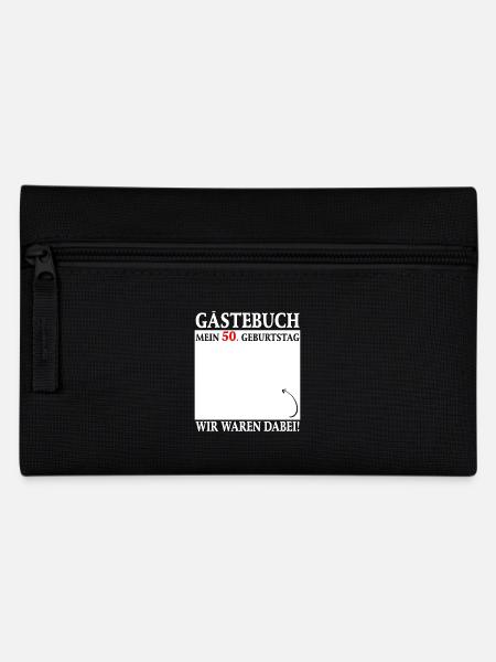 Gästebuch zum 50 Geburtstag - Wir waren dabei! - Federtasche - Schwarz