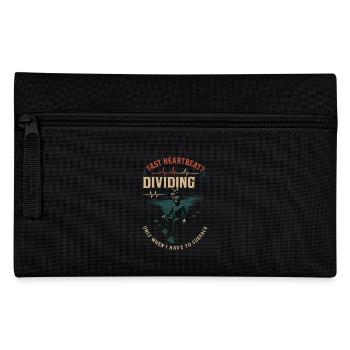 Fast Heartbeat Dividing Diving Ocean - Pencil Case - black - Front