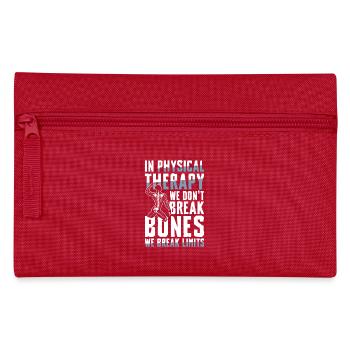 Physiotherapy Overcoming boundaries with attitude - Pencil Case - red - Front