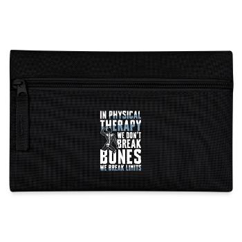 Physiotherapy Overcoming boundaries with attitude - Pencil Case - black - Front