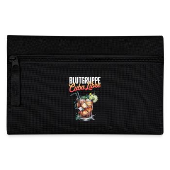 Blutgruppe Cuba Libre Cocktail Barkeeper - Federtasche - Schwarz - Vorne