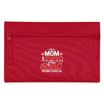 Nurse Humor Grandma Pensioner - Pencil Case - red - Front