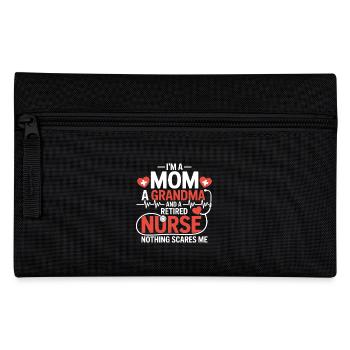 Nurse Humor Grandma Pensioner - Pencil Case - black - Front