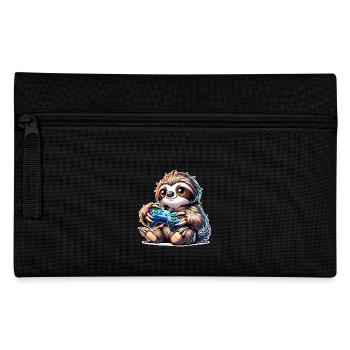 Faultier Gamer Gaming Nerd - Federtasche - Schwarz - Vorne