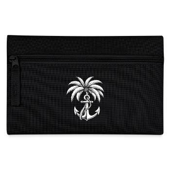 Anchor Palm - Pencil Case - black - Front