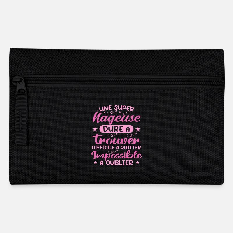 Une Super Nageuse - Cadeau nageuse - Trousse - noir
