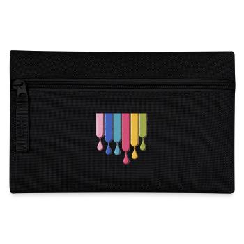 Colorful Colors Drop Blend Art - Pencil Case - black - Front
