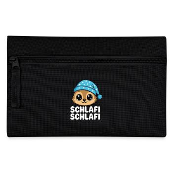 Schlafi Schlafi – Cute Sleep Shirt Motif - Pencil Case - black - Front