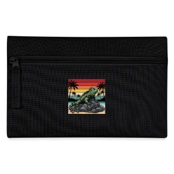 Meeresleguan Galapagos - Federtasche - Schwarz - Vorne