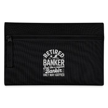Retired Banker Banker Pension - Pencil Case - black - Front