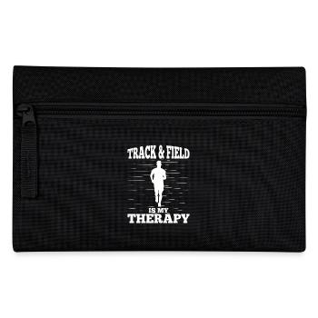 Track Athletics Track & Field Is My Therapy Track - Federtasche - Schwarz - Vorne
