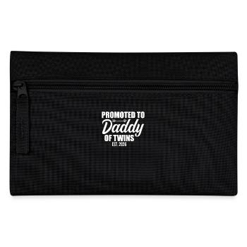 Promoted to Daddy of Twins 2026 Baby Announcement - Trousse - noir - Devant