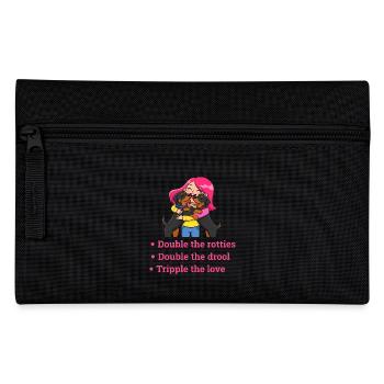 Doubler les rotties, tripler l’amour - Trousse - noir - Devant
