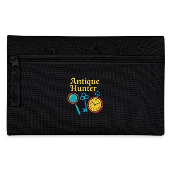 Antique Hunter Flea Market Collectible Retro - Pencil Case - black - Front