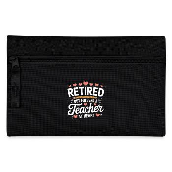Lehrer im Ruhestand Rente Lehrkraft - Federtasche - Schwarz - Vorne