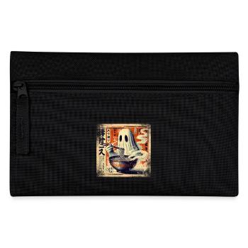 Ramen Ghost Grunge Poster Style - Pencil Case - black - Front
