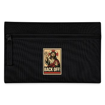 Jesus says stop and keep your distance - Pencil Case - black - Front