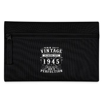 80 Ans 1945 Vintage Retro Cadeau D’anniversaire - Trousse - noir - Devant