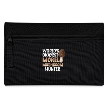 Worlds Okayest Morel Mushroom Hunter - Federtasche - Schwarz - Vorne