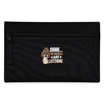 Shhh The Morels Are Listening - Pencil Case - black - Front