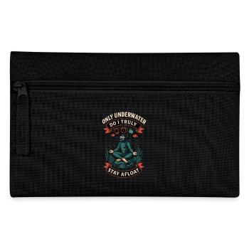 Diving Ocean Diver Underwater Afloate - Pencil Case - black - Front