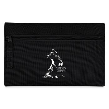 Australian Shepherd Silhouette Aussie Wilsigns - Pencil Case - black - Front