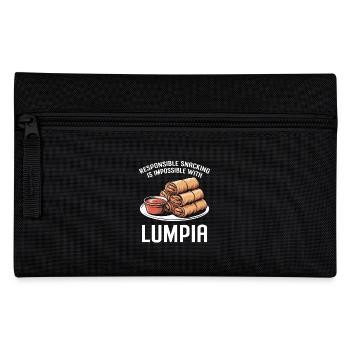 Asian Snack Lumpia Spring Rolls - Pencil Case - black - Front
