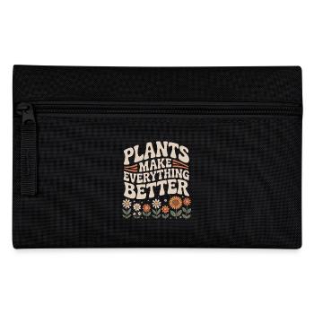 Les plantes rendent tout meilleur Jardinier Rose de jardin - Trousse - noir - Devant