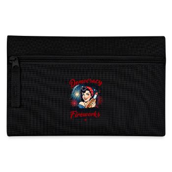 Democracy Is Dying But Here Are The Fireworks - Pencil Case - black - Front