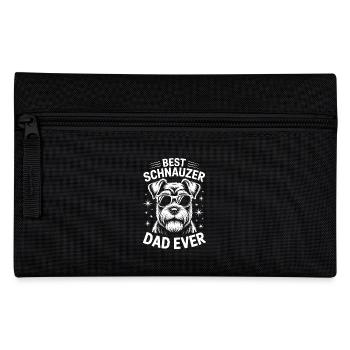 Schnauzer Spruch Papa Lustiges Schnauzer Geschenk - Federtasche - Schwarz - Vorne