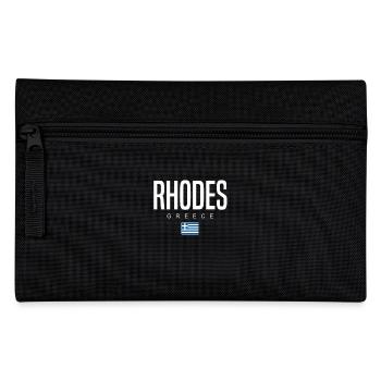 Rhodos Griechenland - Federtasche - Schwarz - Vorne