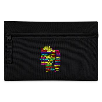 Girls In Science - Pencil Case - black - Front
