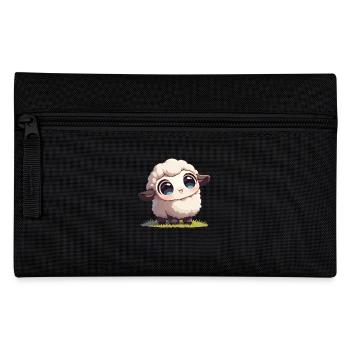 Schafe Schaf - Federtasche - Schwarz - Vorne