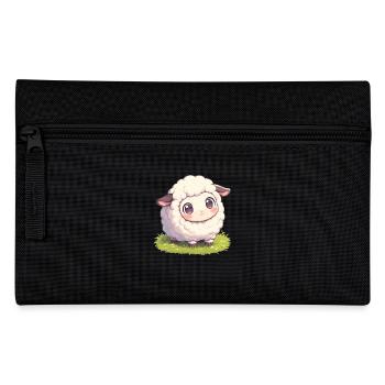 Schafe Schaf - Federtasche - Schwarz - Vorne