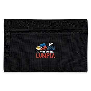 Spring Rolls Husband Lumpia - Pencil Case - black - Front