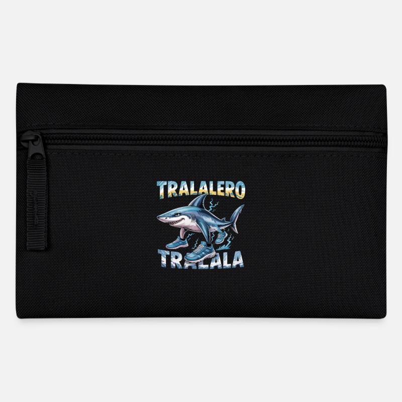Hai Meme Italian Brainrot Tralalero Tralala - Federtasche - Schwarz