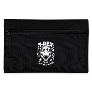 T-Rex Saying Dinosaur Funny T-Rex Gift - Pencil Case - black - Front