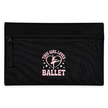 Ballett Spruch Ballerina Lustiges Ballett Geschenk - Federtasche - Schwarz - Vorne