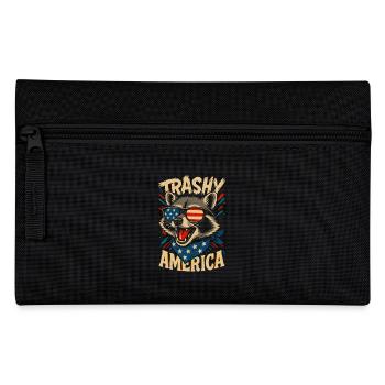Waschbär Trash Amerika - Federtasche - Schwarz - Vorne