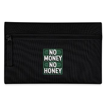 No Money No Honey Ironischer Geld Spruch Party - Federtasche - Schwarz - Vorne