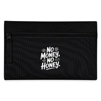 No Money No Honey Ironischer Geld Spruch Party - Federtasche - Schwarz - Vorne