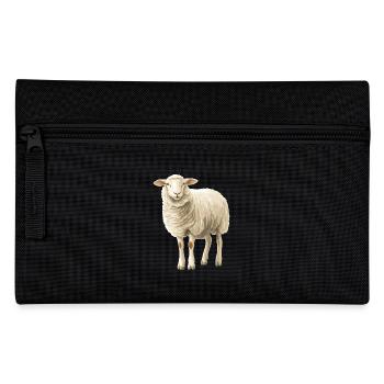 Schafe Schaf - Federtasche - Schwarz - Vorne