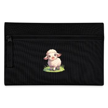 Schafe Schaf - Federtasche - Schwarz - Vorne