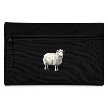 Schafe Schaf - Federtasche - Schwarz - Vorne