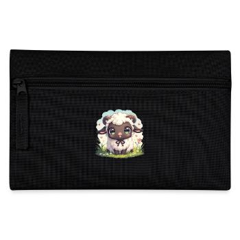 Schafe Schaf - Federtasche - Schwarz - Vorne