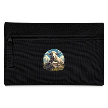 Schafe Schaf - Federtasche - Schwarz - Vorne