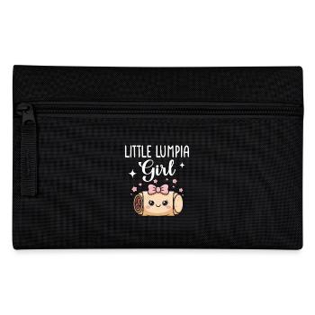 Little Lumpia Girl Spring Rolls - Pencil Case - black - Front